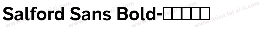 Salford Sans Bold字体转换